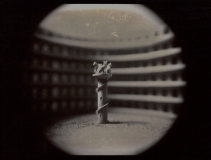 "Cat-opticon", 2022. Silver-plated (chromaskedasic) gelatin silver contact print from 4x5 negative. "Cat-opticon", 2022. Silver-plated (chromaskedasic) gelatin silver contact print from 4x5 negative.